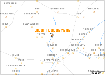 map of Diountou Guéyène