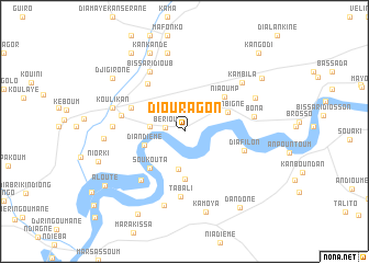 map of Diouragon