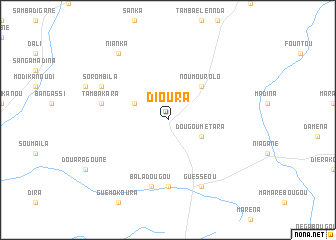 map of Dioura