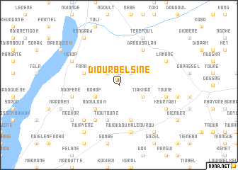 map of Diourbel Sine