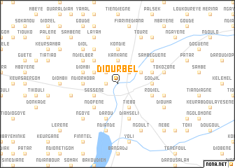 map of Diourbel