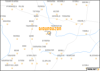 map of Diourouzon