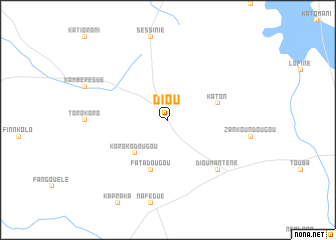 map of Diou