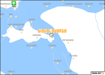 map of Diovol Ouorgo