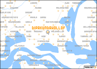 map of Dipa Kunda Wollof