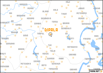 map of Dipala