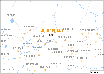 map of Dipāmpalli