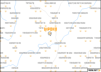 map of Dipoko