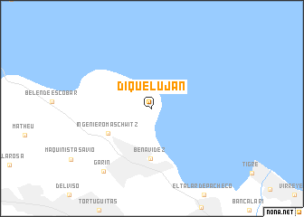 map of Dique Luján