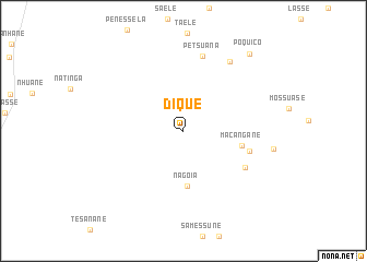 map of Dique