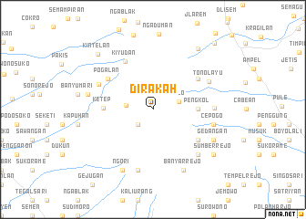 map of Dirakah