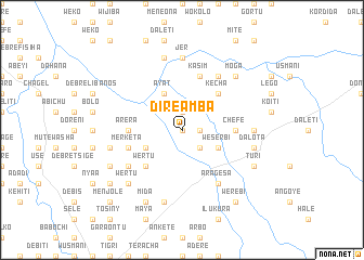 map of Dirē Āmba