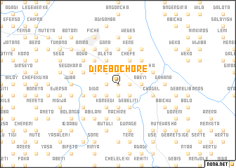 map of Dirē Bochʼorē