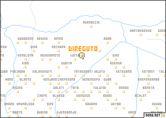 map of Dirē Guto