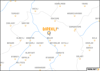 map of Direkli