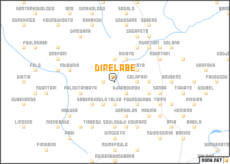 map of Dirélabé