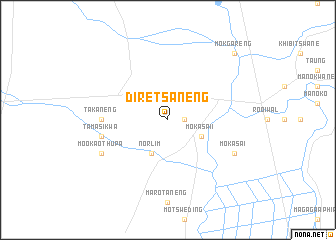 map of Diretsaneng