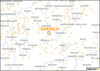 map of Dīrewāla