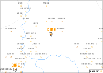 map of Diré