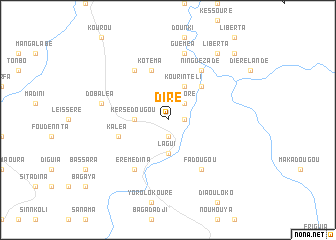 map of Diré