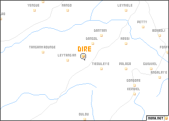 map of Diré