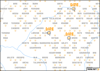 map of Dirē