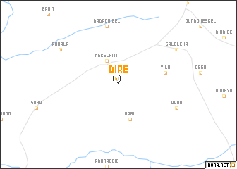 map of Dirē