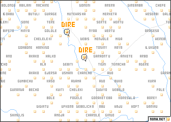 map of Dirē