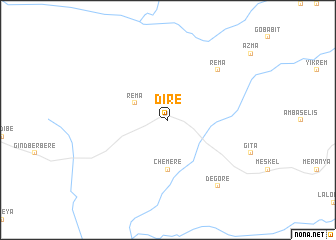map of Dirē