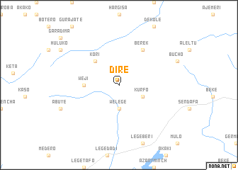 map of Dirē