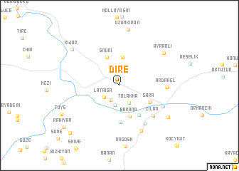 map of Dirē