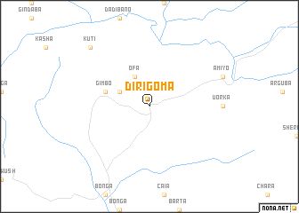 map of Dīrī Goma