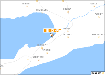 map of Dirikköy