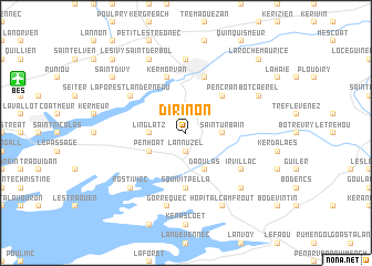 map of Dirinon