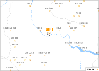 map of Diri