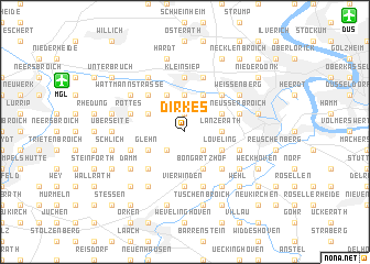 map of Dirkes