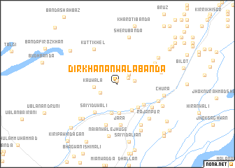 map of Dīrkhānānwāla Bānda