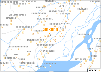 map of Dīrkhān