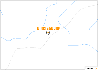 map of Dirkiesdorp