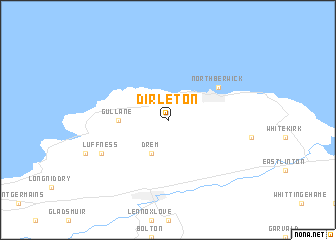 map of Dirleton