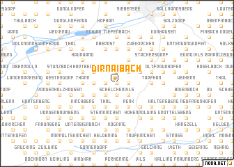 map of Dirnaibach