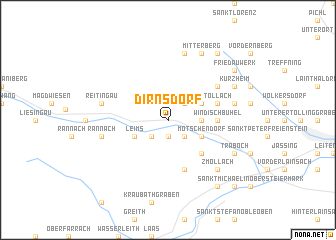 map of Dirnsdorf