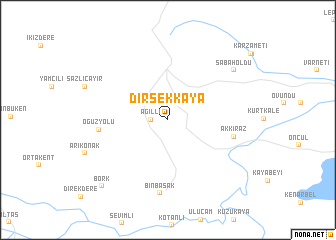 map of Dirsekkaya