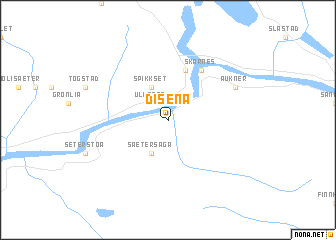 map of Disenå