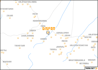 map of Dīsfān