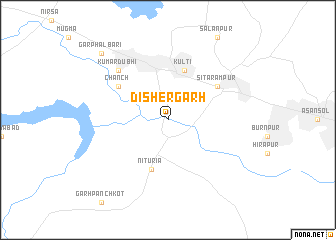 map of Dishergarh
