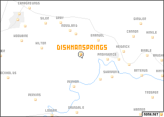 map of Dishman Springs