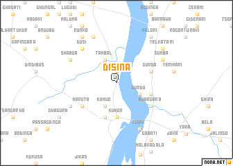 map of Disina