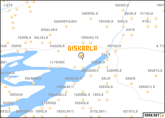 map of Diskarla