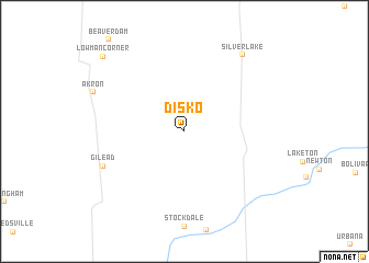 map of Disko